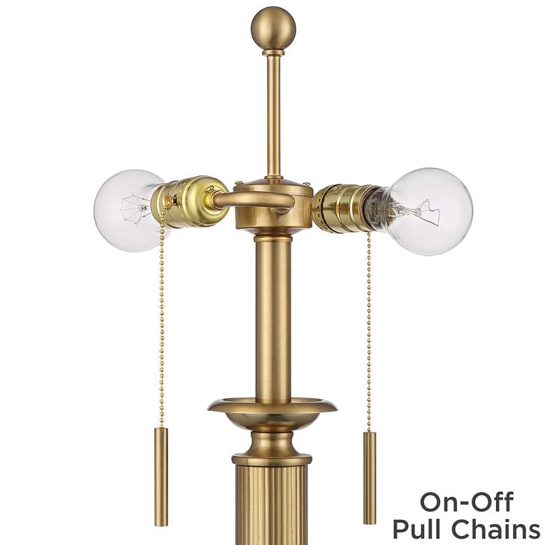 Possini Euro Wynne 30" High Gold and Black Dual USB Lamps Set of 2