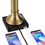 Possini Euro Wynne 30" High Gold and Black Dual USB Lamps Set of 2