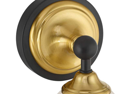 Possini Euro Zaragoza 9 1/2" High Gold and Black Wall Sconce Set of 2