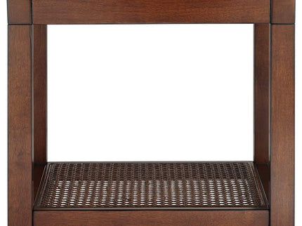 Powell 22" Wide Brown Wood Side Table