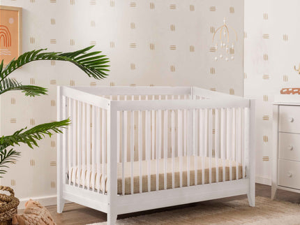 M10301W,Babyletto,Sprout 4-in-1 Convertible Crib w/Toddler Bed Conversion Kit in White Finish