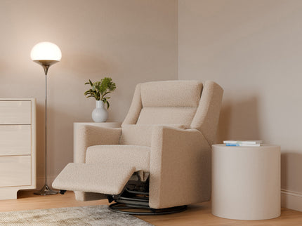 M11286CSG,Babyletto,Kiwi Plus Power Glider Recliner w/ Power Headrest in Chai Shearling
