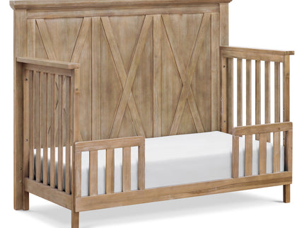 B14501DF,Monogram by Namesake,Emory Farmhouse 4-in-1 Convertible Crib in Driftwood