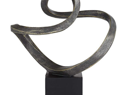 Prader 13 1/2" High Matte Bronze Abstract Sculpture