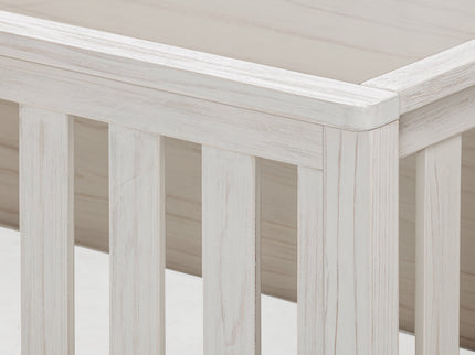 B26401WDF,Monogram by Namesake,Hemsted 4-in-1 Convertible Crib in White Driftwood