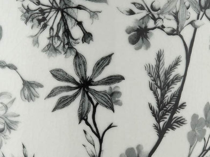 Prentiss 14" High Black and White Ceramic Decorative Vase