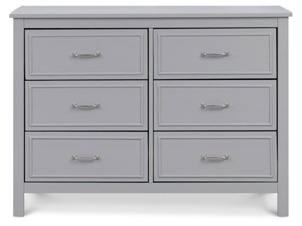 M12826G,DaVinci,Charlie 6-Drawer Double Dresser in Grey