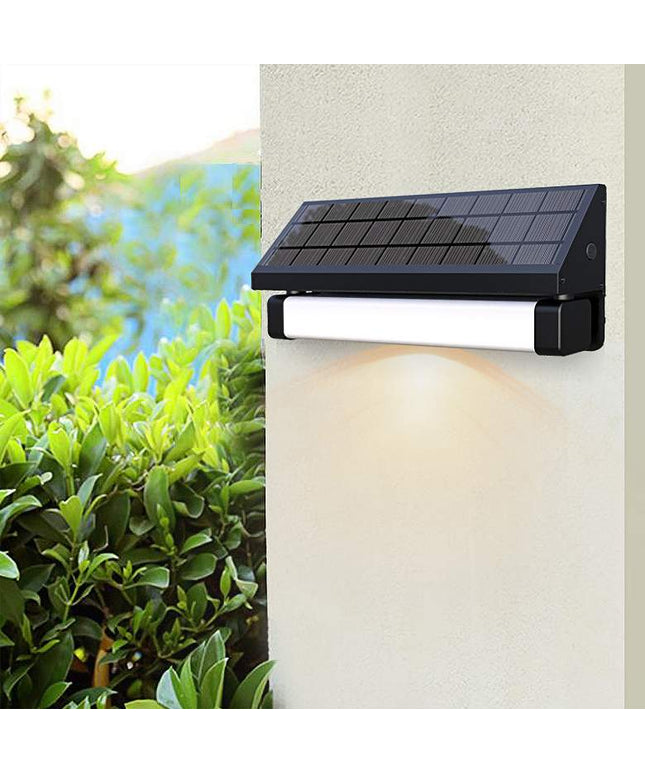 Pure Digital 11 4/5" Wide Black LED Outdoor Solar Powered Light