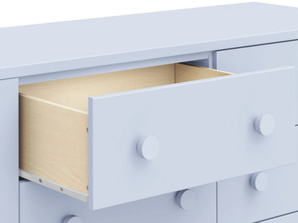M27826PB,DaVinci,Sammy Scallop 6-Drawer Dresser in Powder Blue