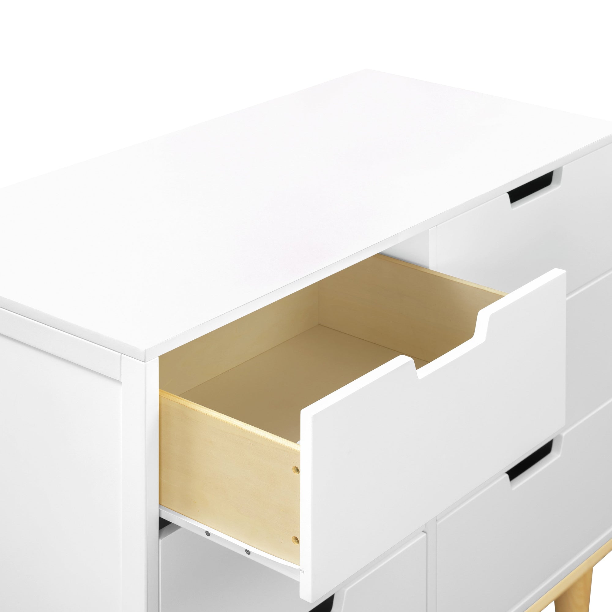 W4926WN,DaVinci,Marley 6-Drawer Double Dresser in White/Natural