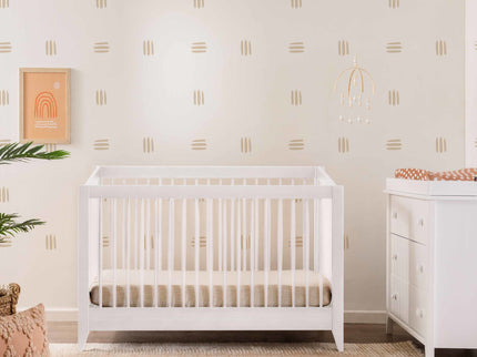 M10301W,Babyletto,Sprout 4-in-1 Convertible Crib w/Toddler Bed Conversion Kit in White Finish