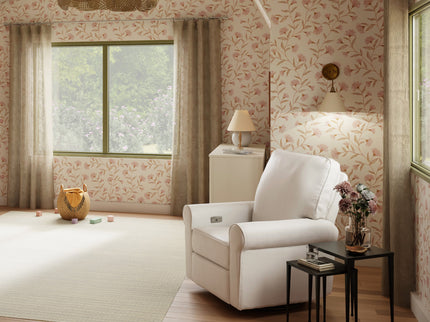 B17787PNET,Monogram by Namesake,Monroe Pillowback Power Recliner in Performance Natural Eco-Twill