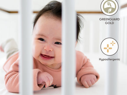 M5346C,Babyletto,Pure Core Non-Toxic Mini Crib Mattress with Hybrid Cover