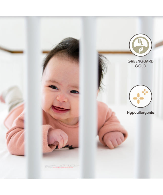 M5346C,Babyletto,Pure Core Non-Toxic Mini Crib Mattress with Hybrid Cover