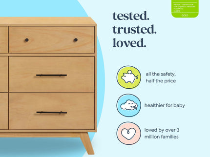 M22526HY,DaVinci,Otto 6-Drawer Dresser in Honey