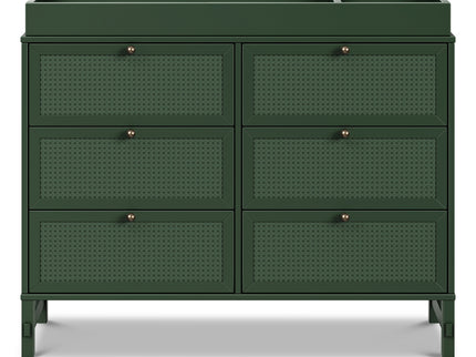 M24926FRGR,DaVinci,Margot 6-Drawer Dresser in Forest Green