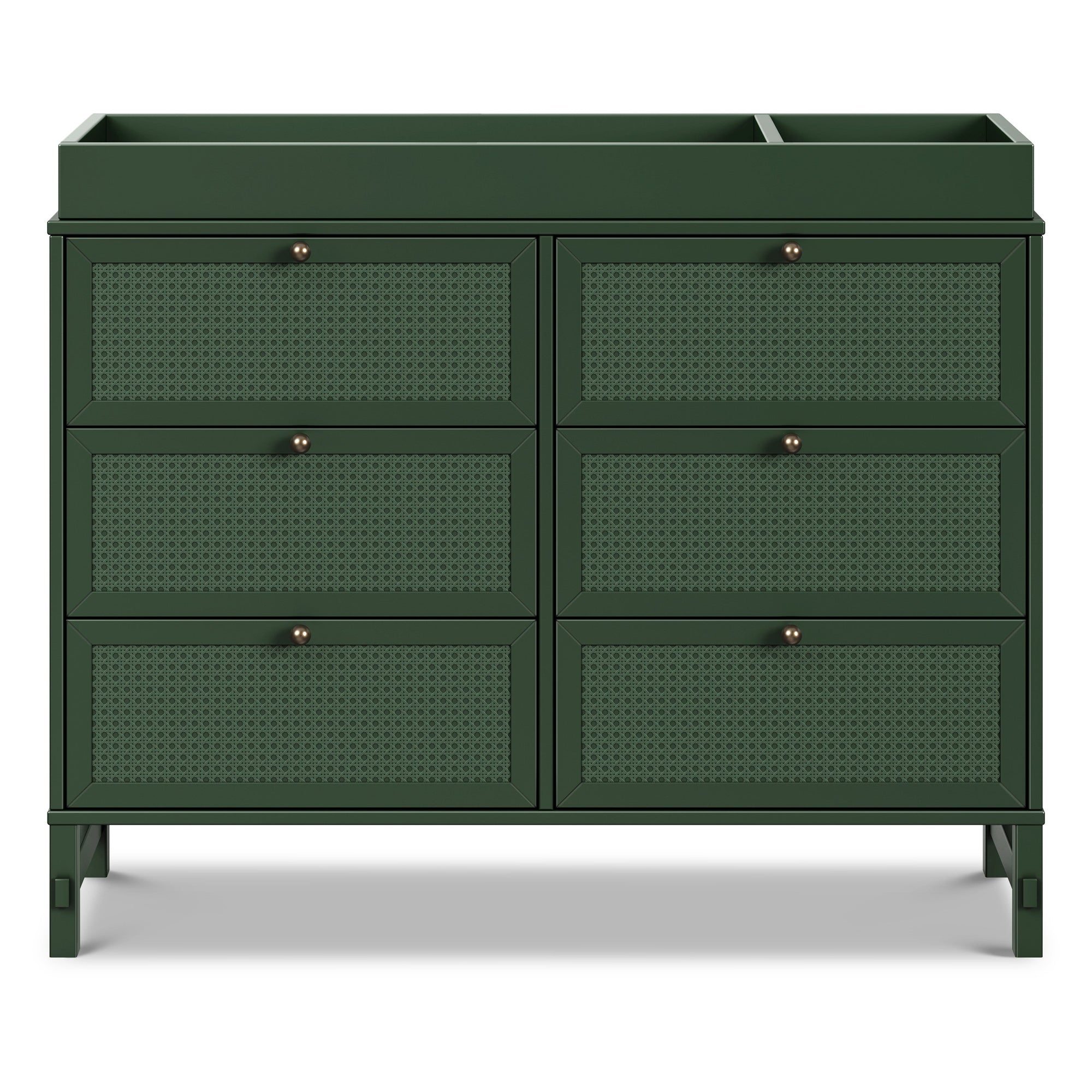 M24926FRGR,DaVinci,Margot 6-Drawer Dresser in Forest Green