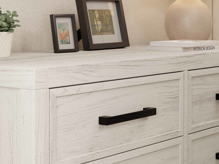 B25816WDF,Monogram by Namesake,Newbern 6-Drawer Assembled Dresser in White Driftwood