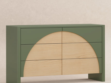 M30216OLSH,Babyletto,Moab 6-Drawer Assembled Dresser in Olive/Ash