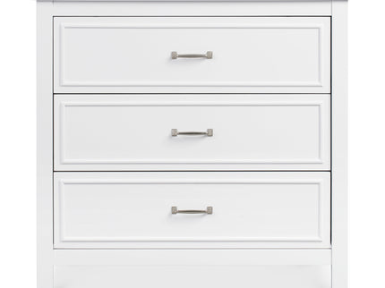 M12823W,DaVinci,Charlie 3-Drawer Dresser in White
