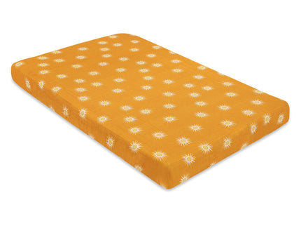 T26936,Babyletto,Golden Hour Muslin Mini Crib Sheet in GOTS Certified Organic Cotton