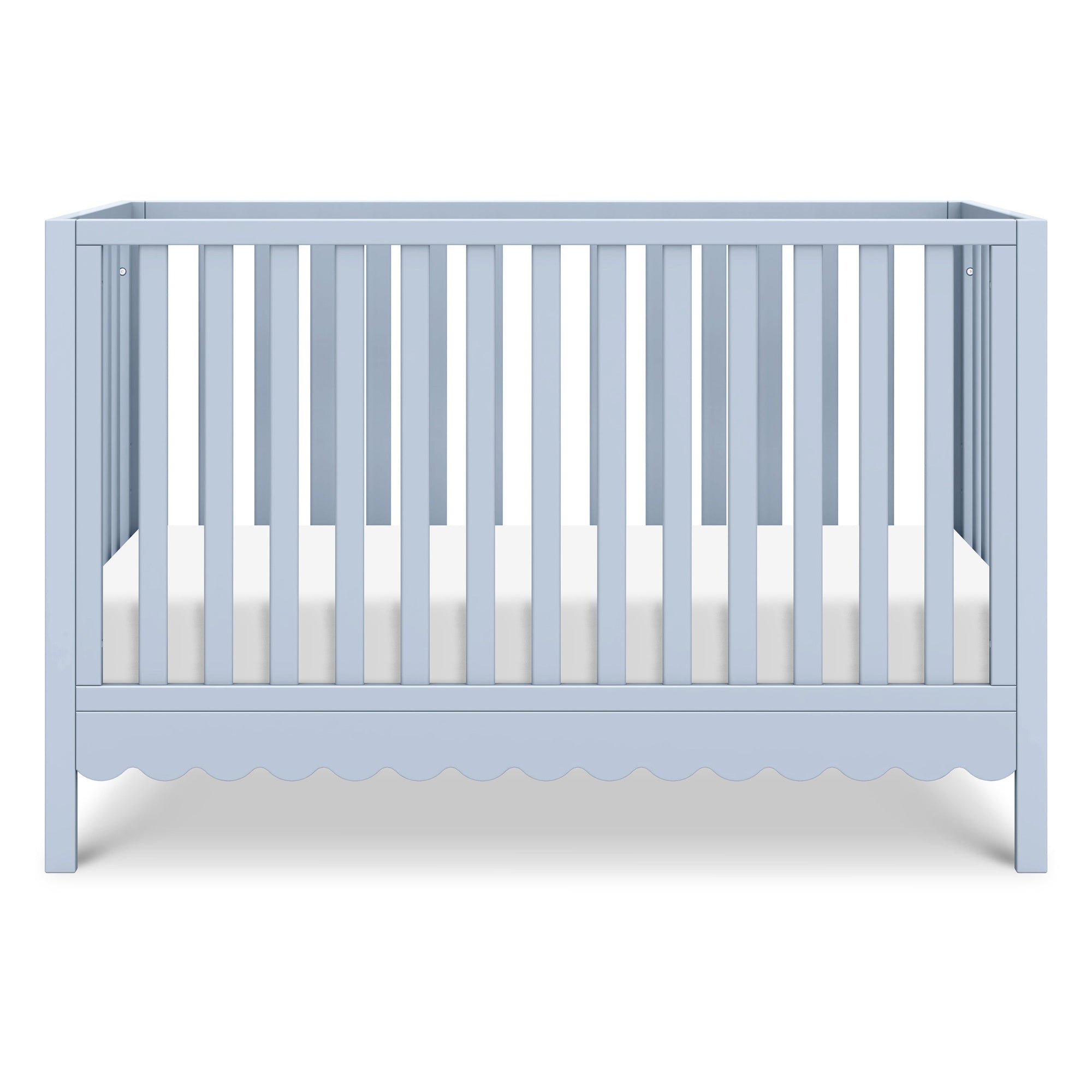 M27801PB,DaVinci,Sammy Scallop 4-in-1 Convertible Crib in Powder Blue