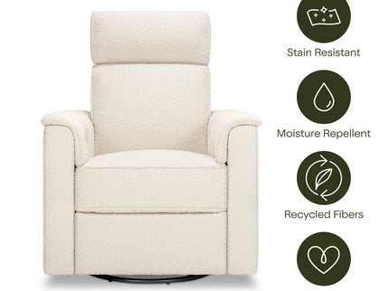 M17186PWB,Namesake,Willa Plus Power Glider Recliner w/ Power Headrest in Performance Ivory Boucle