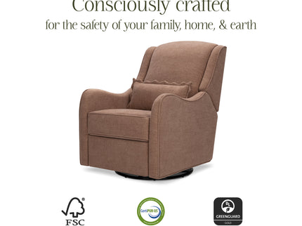 M27787PREB,Namesake,Devon Recliner and Swivel Glider in Performance Dusty Rose Eco-Basketweave