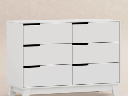 M4216W,Babyletto,Hudson 6-Drawer Double Dresser  Assembled in White Finish