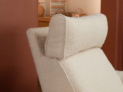 M17183PWB,Namesake,Willa Deluxe Power Glider Recliner w/Heat&Massage in Performance Ivory Boucle