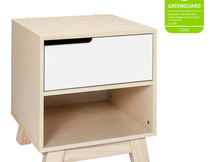 M4260NXW,Babyletto,Hudson Nightstand with USB Port in Washed Natural / White