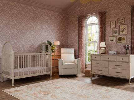 M31401WP,Namesake,Alouette 3-in-1 Convertible Spindle Crib in Washed Pine