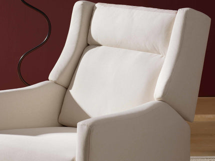 M11286PCMEW,Babyletto,Kiwi Plus Power Glider Recliner w/ Power Headrest in Performance Cream Eco-Weave