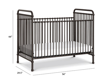 B15501UR,Namesake,Abigail 3-in-1 Convertible Crib in Vintage Iron