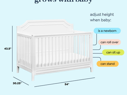 M11441W,DaVinci,Chloe Regency 4-in-1 Convertible Crib in White