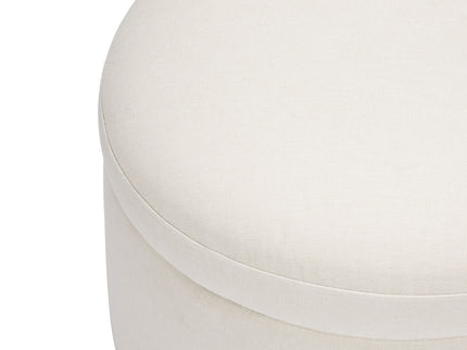 M22885PCMEWLB,Babyletto,Naka Storage Ottoman in Performance Cream Eco-Weave w/ Light wood base