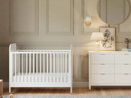 M26742RW,Namesake,Brimsley Tambour 3-in-1 Convertible Crib in Warm White