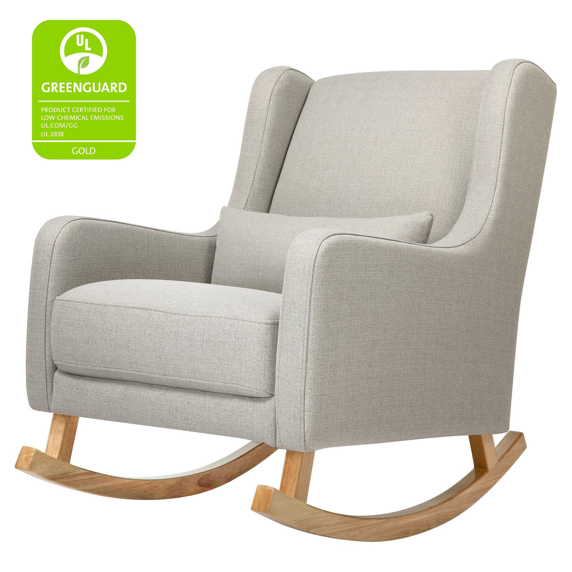 M20687PGETL,Babyletto,Kai Rocker in Performance Grey Eco-Twill w/Light Legs