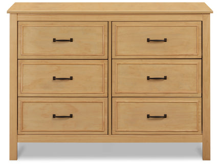 M12826HY,DaVinci,Charlie 6-Drawer Double Dresser in Honey
