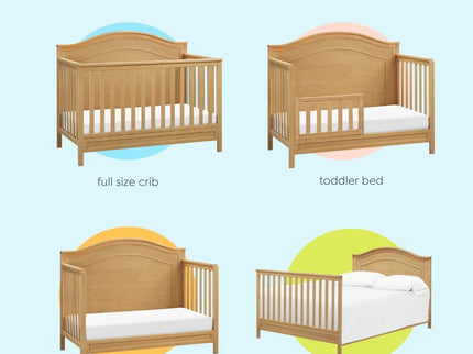 M12801HY,DaVinci,Charlie 4-in-1 Convertible Crib in Honey