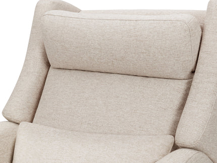 M11286PBEW,Babyletto,Kiwi Plus Power Glider Recliner w/ Power Headrest in Performance Beach Eco-Weave