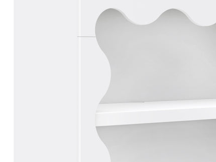 M31111W,Babyletto Kids,Lido Wave Bookcase in White