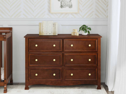 M5529Q,DaVinci,Kalani 6-Drawer Double Wide Dresser in Espresso Finish