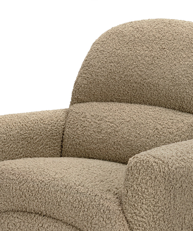 M30087LT,Babyletto,Rainbow Recliner and Swivel Glider in Latte Teddy Loop