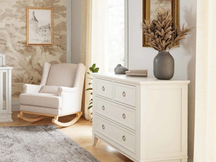 M10716RW,Namesake,Emma Regency 4-Drawer Dresser in Warm White