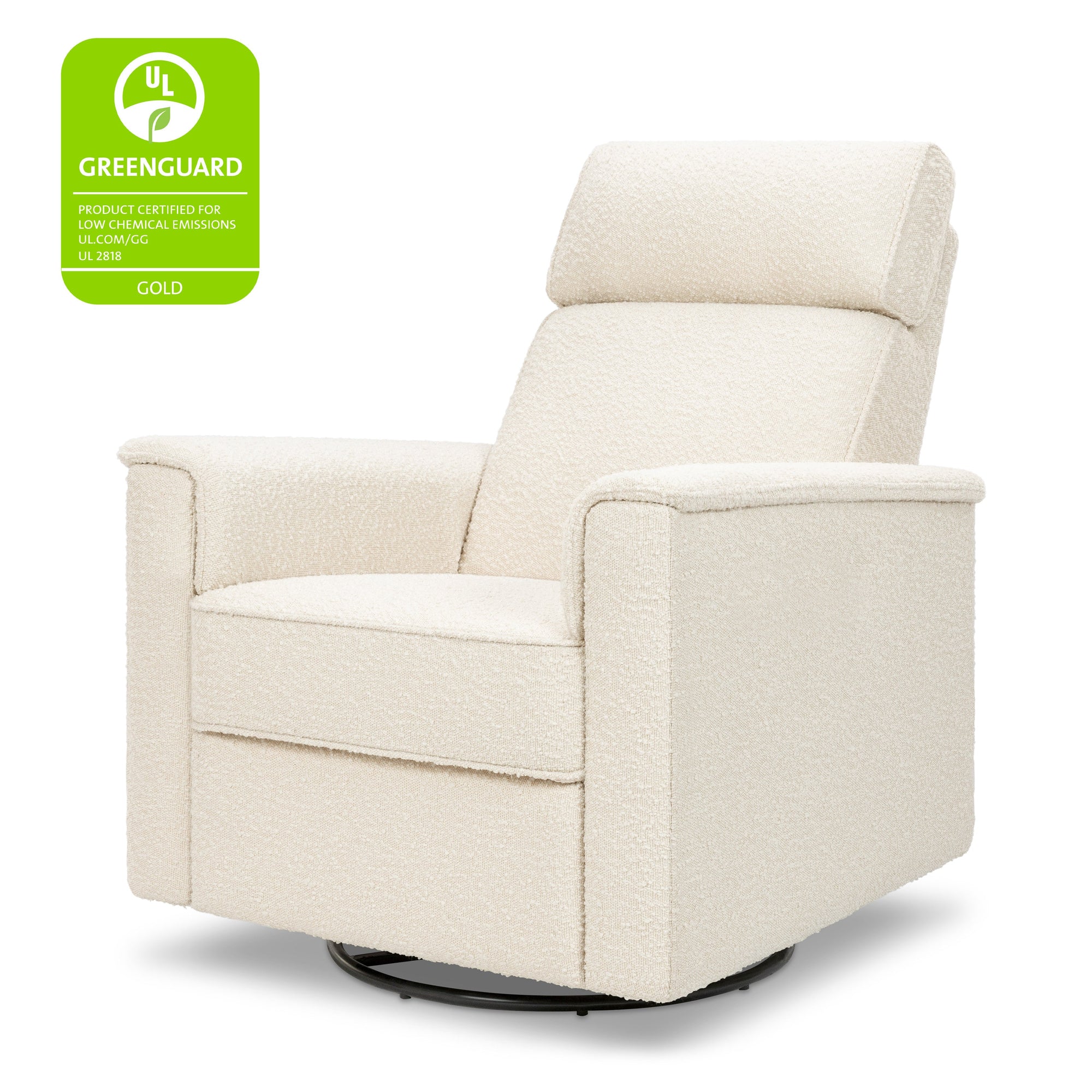 M17183PWB,Namesake,Willa Deluxe Power Glider Recliner w/Heat&Massage in Performance Ivory Boucle