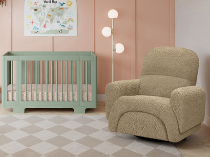 M30087LT,Babyletto,Rainbow Recliner and Swivel Glider in Latte Teddy Loop