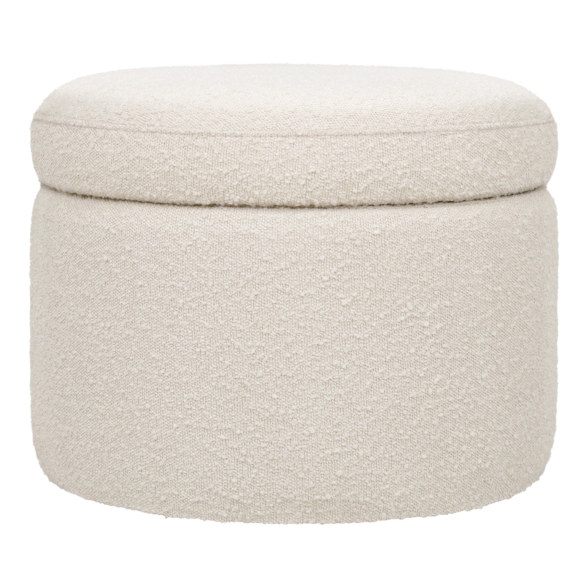 M22185WB,Babyletto,Wally Storage Ottoman in Ivory Boucle