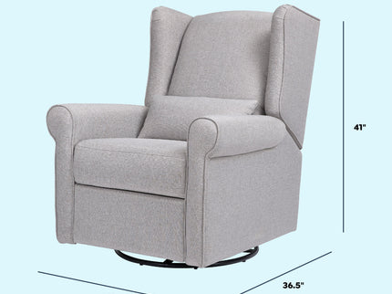M21887MIG,DaVinci,Hayden Recliner and Swivel Glider in Misty Grey