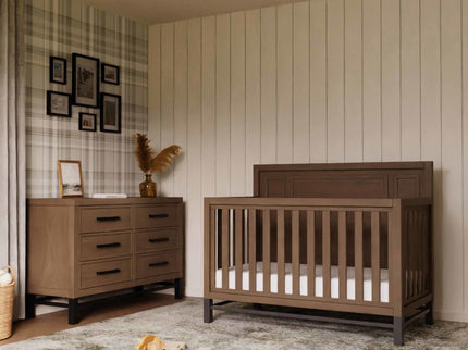 B25816DF,Monogram by Namesake,Newbern 6-Drawer Assembled Dresser in Driftwood